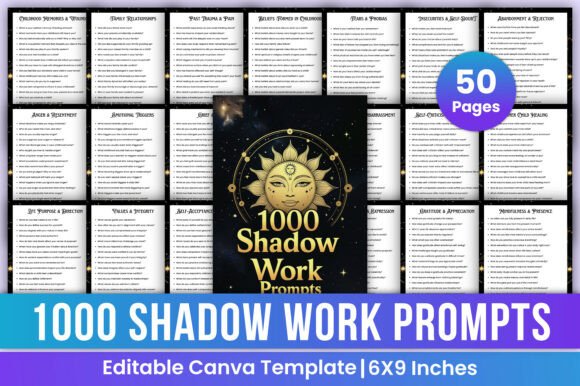 Download 1000 Shadow Work Prompts Book Canva - Canva Collection