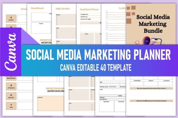Download Social Media Marketing Planner Canva - Canva Collection