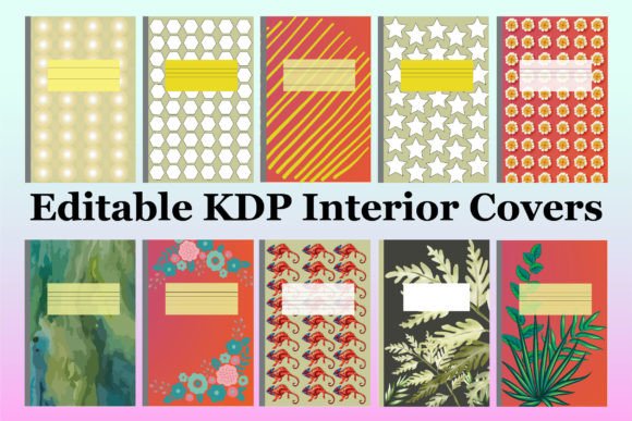 Download Editable KDP Interior Cover for Notebook - Editable kdp interior Collection
