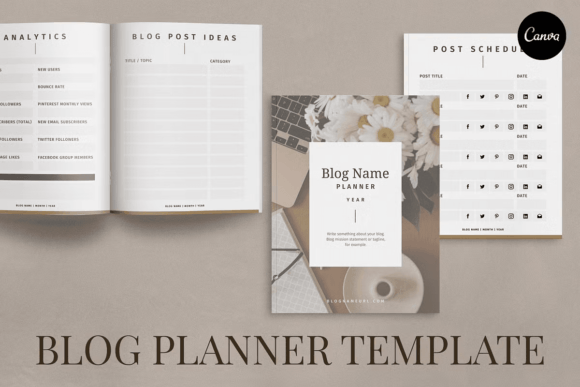 Download Blog Planner Template Canva - Canva Collection