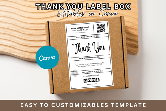 Download Editable Shipping Thank You Canva - Canva Collection