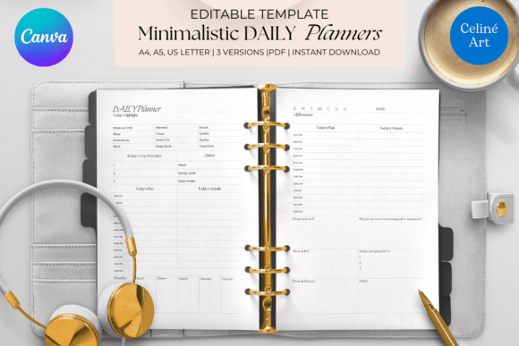 Download Editable Canva Daily Planner Template - Canva Collection