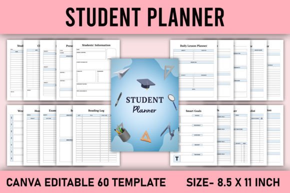 Download Student Planner Canva Template - Canva Collection