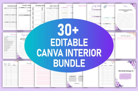 Download 30+ Editable Canva Template Bundle KDP - Canva Collection
