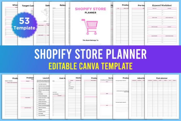 Download Editable Shopify Store Planner Canva - Canva Collection