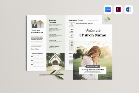 Download Church Bulletin | Canva, Word, InDesign - Canva Collection