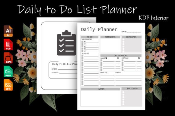 Download To Do List Planner Editable KDP Interior - Editable kdp interior Collection