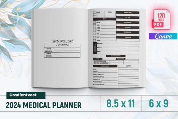Download (KDP) 2024 Medical Planner Canva - Canva Collection