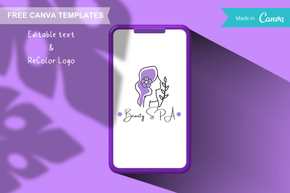 Download Canva Logo Templates - Beauty Hair Logo - Canva Collection