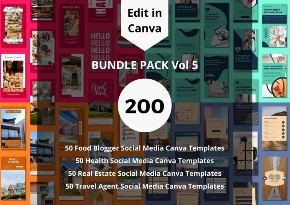Download Social Media Canva Templates Bundle - Canva Collection
