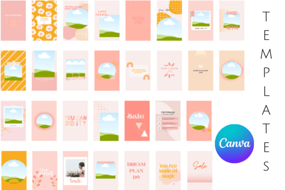 Download Instagram Story Templates Canva Pastel - Canva Collection