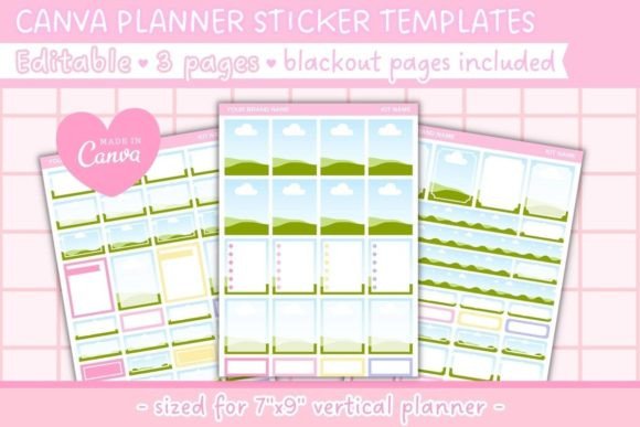 Download Canva Editable Planner Sticker Templates - Canva Collection