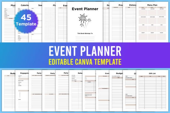 Download Editable Event Planner Canva Interior - Canva Collection