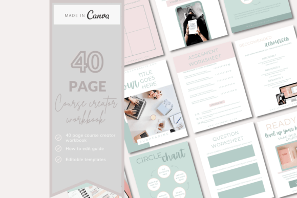 Download Canva Online Course Workbook Templates - Canva Collection
