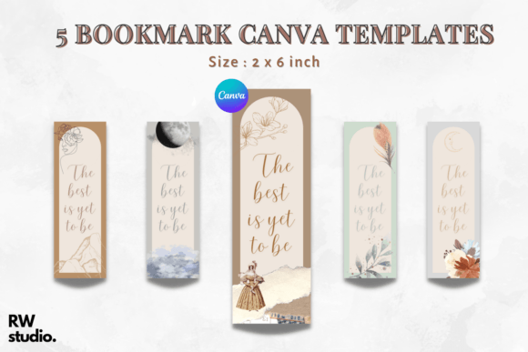 Download 5 Bookmark Canva Templates | Printable - Canva Collection