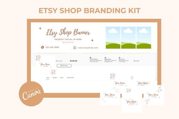 Download Etsy Branding Kit Canva Templates - Canva Collection