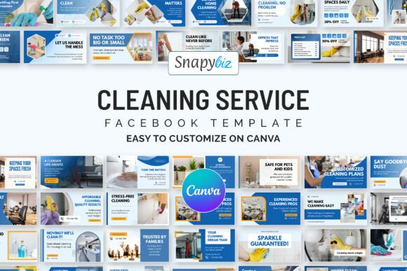 Download Cleaning Business Canva Facebook Design - Canva Collection