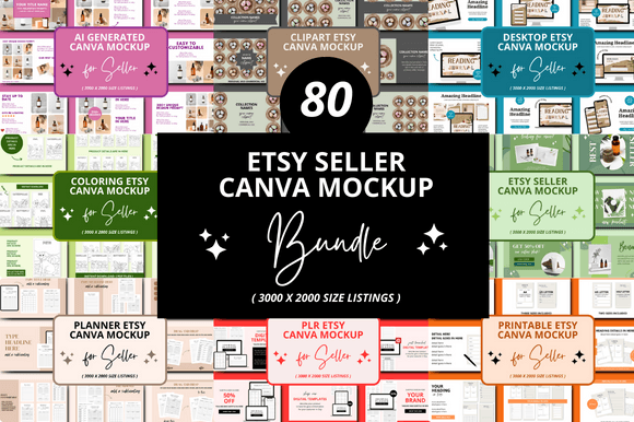 Download 80 Pages Etsy Listing Canva Bundles - Canva Collection