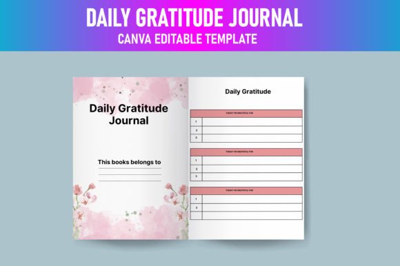 Download Daily Gratitude Journal Canva KDP - Canva Collection