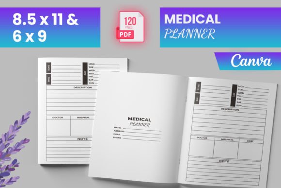Download Medical Planner for Canva (KDP) - Canva Collection
