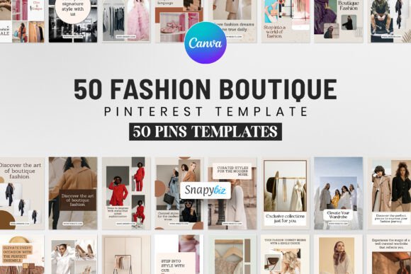 Download Fashion Pinterest Canva Pins Templates - Canva Collection
