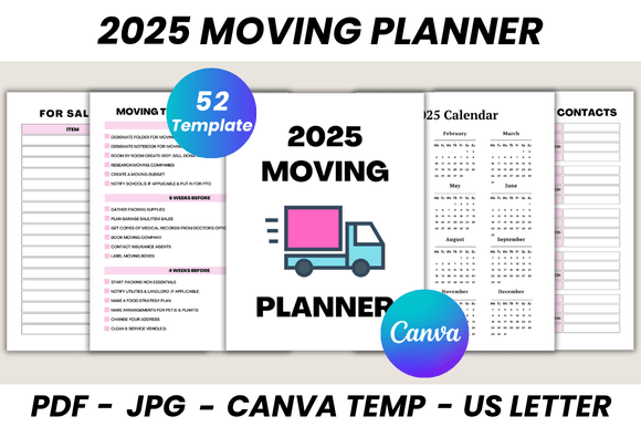Download 2025 Moving Planner Canva Template - Canva Collection