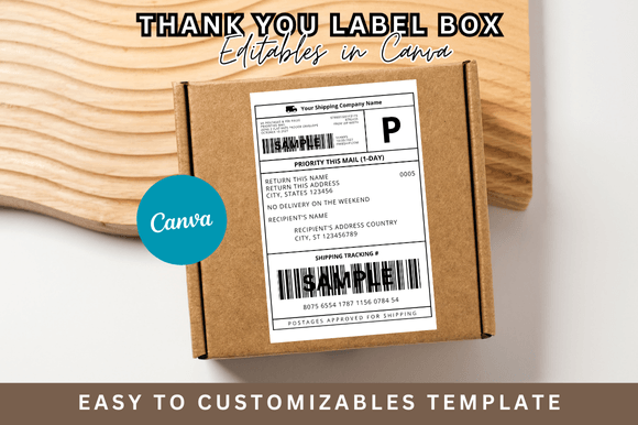 Download Editable Shipping Label Template Canva - Canva Collection