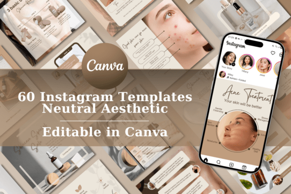 Download Skincare Instagram Canva Templates - Canva Collection