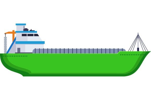 Download Cartoon Drawing of Cargo Vessel or Bulk - Bulk Collection