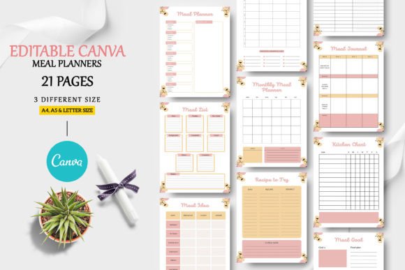 Download Editable Canva Meal Planner Templates - Canva Collection