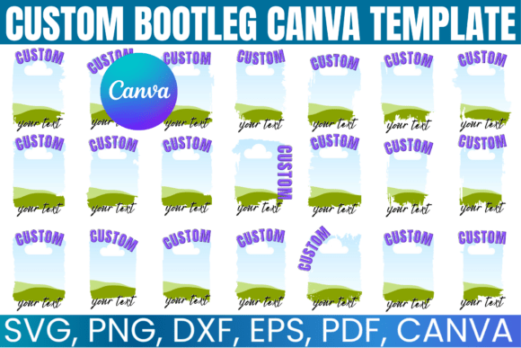 Download Bootleg Canva Editable Template Bundle - Canva Collection