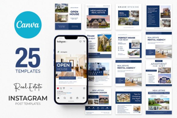 Download 25 Real Estate Instagram Canva Templates - Canva Collection