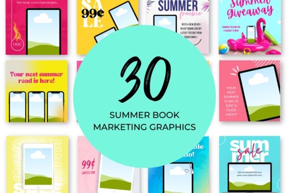 Download Summer Book Marketing Canva Templates - Canva Collection