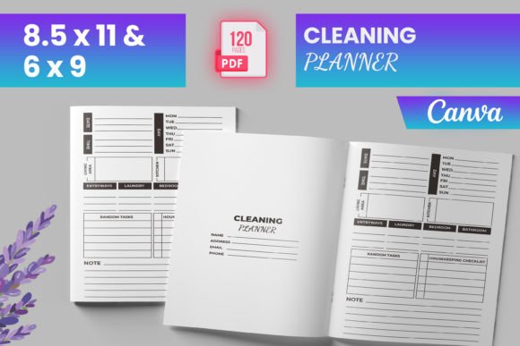 Download Cleaning Planner Canva (KDP) - Canva Collection