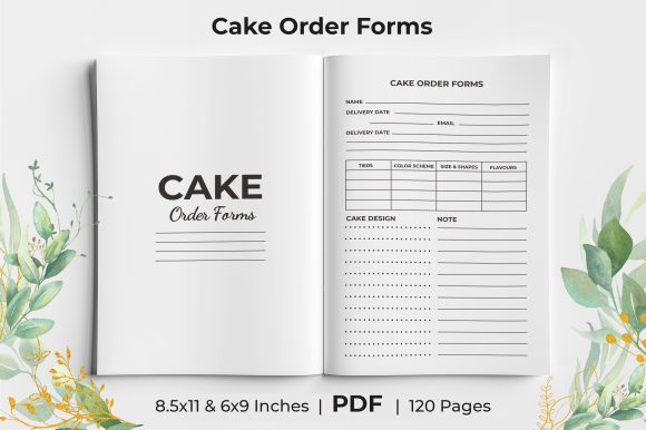 Download Cake Order Form KDP Template - Premium Resources
