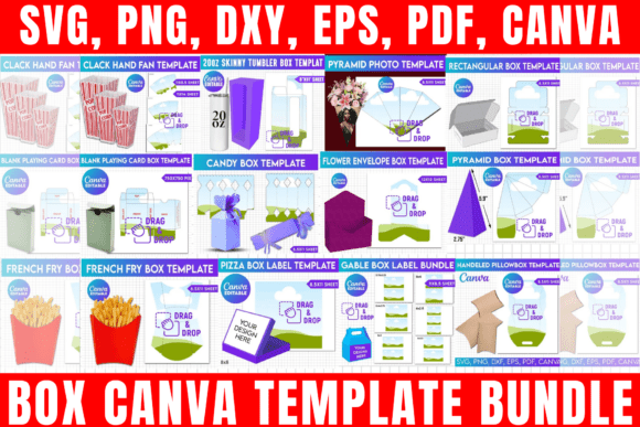 Download Box Canva Editable Template Bundle - Canva Collection