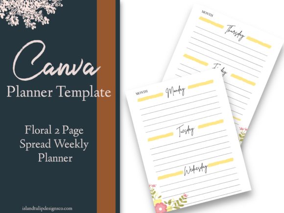 Download Floral Canva Planner Template - Canva Collection