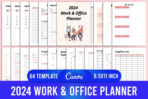 Download 2024 Work &amp; Office Planner Canva - Canva Collection