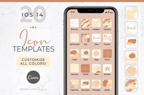 Download IOS 14 Icon Canva Templates | Desert - Canva Collection