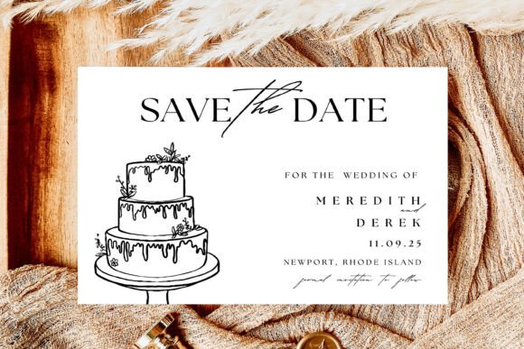 Download Save the Date Wedding Card Canva Templat - Canva Collection