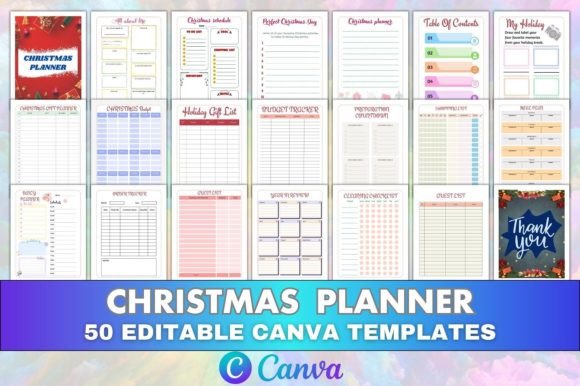 Download Christmas Planner Canva Editable KDP - Canva Collection