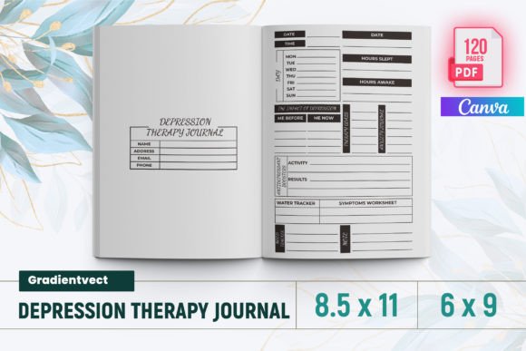 Download (KDP) Depression Therapy Journal Canva - Canva Collection