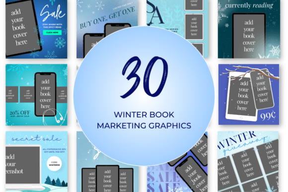 Download Winter Book Marketing Canva Templates - Canva Collection