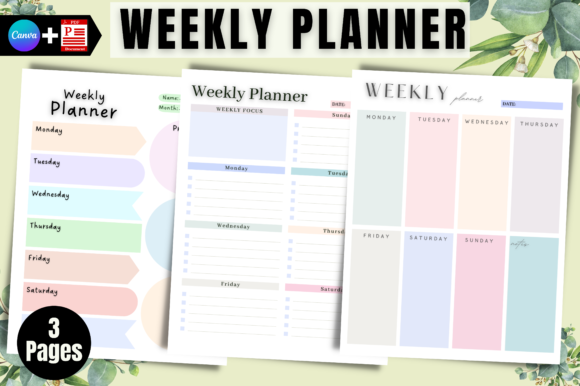 Download Weekly Planner Canva Template - Canva Collection