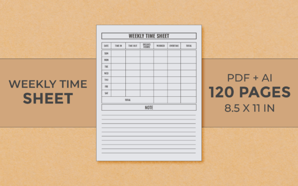 Download Weekly Timesheet Editable Kdp Interior - Editable kdp interior Collection